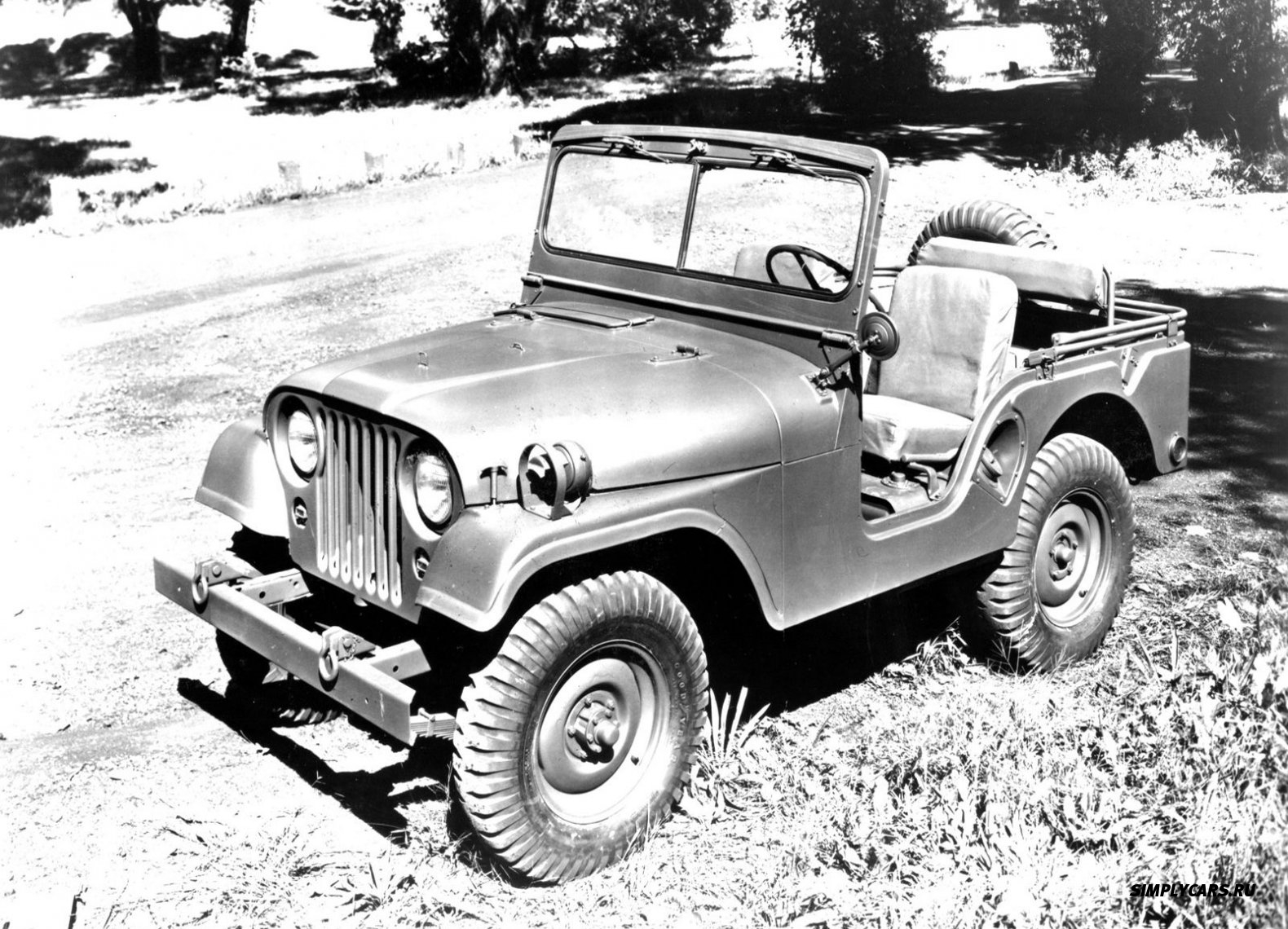 Willys Jeep Pick-up 4x4 (1954) - Виллис - чертежи, габариты, рисунки автомобиля